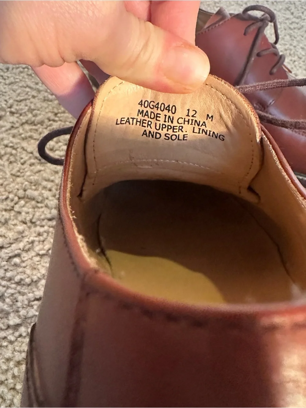 Pronto Uomo Men's Cognac Brown Leather Split Toe Derby Dress Shoes